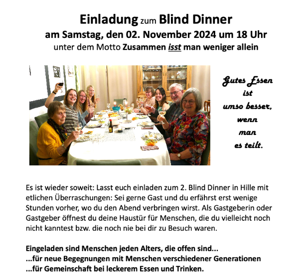 Blind Dinner